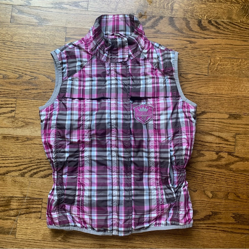 Gersemi Plaid Equestrian Riding Style “Adele” Vest Sz S EUC